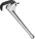 VEVOR Pipe Wrench, 18" Aluminum Straight Pipe Wrench, Automatic Jaw Adjustment, Adjustable Plumbing Wrench, Easy to Carry, Ergonomic Handle, Hangable Design, for Water Pipes, Automotive Repairs