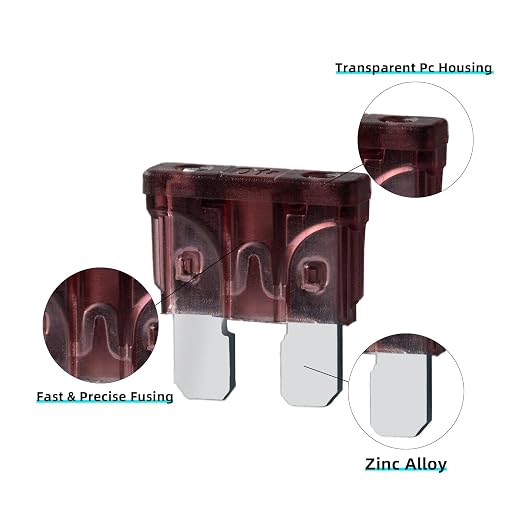 100Pcs 40 Amp Fuses Stanbdard Fuse, 40A Car Fuse Blade for Automotive, Truck, Boat, Motorcycle