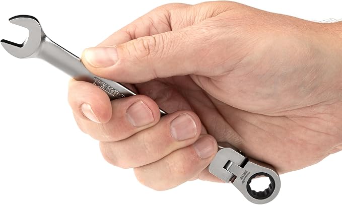 TEKTON 10 mm Flex Head Ratcheting Combination Wrench | WRC26410 | 12-Point