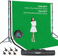 EMART Heavy Duty Photo Backdrop Stand kit 10 x 10 FT with 3 Pcs Backdrops