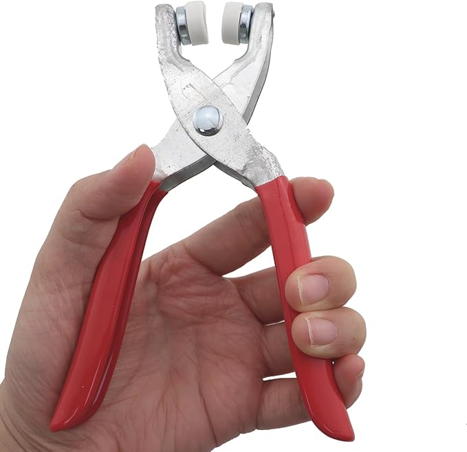 Crochet Safety Eye Plier Tool Set Including 50 Sets Of Stainless Steel Five Claw Clasps 150mm For Installing Snap Fasteners On Pajamas Belts Onesie