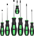 GURADESIGN 7-Piece Magnetic Screwdrivers Set, 4 Phillips and 3 Flat, Professional Cushion Grip Screwdriver Set