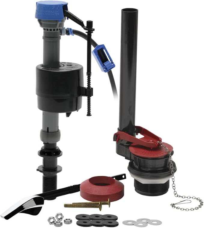 Fluidmaster 400ARHRKP10 PerforMAX Universal High Performance All in One Repair Kit for 2-Inch Flush Valve Toilets, Easy Install | Fluidmaster 400H-002 Performax Universal Toilet Fill Valve High Performance Tank and Bowl Water Control