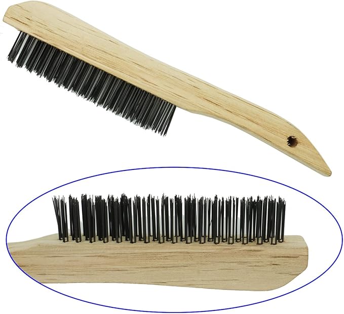 VASTOOLS Welding Chipping Hammer with Coil Spring Handle,10.5",Cone and Vertical Chisel, Cone and Cross Chisel, 10" Wire Brush