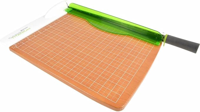 Westcott 16874 ‎15-Inch CarboTitanium Wood Base Guillotine Paper Cutter, Multi-Paper Trimmer with 30 Sheet Capacity