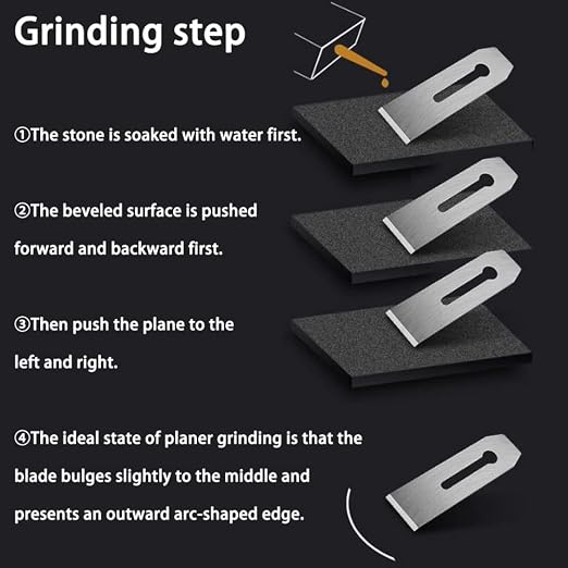10 Pack Bench Hand Plane Blade Replacement Woodwork Planer Cutter Wide Iron Blades Steel Carpentry Edge Trimming Saw for Woodworking Tool (10 Pack 51mm)