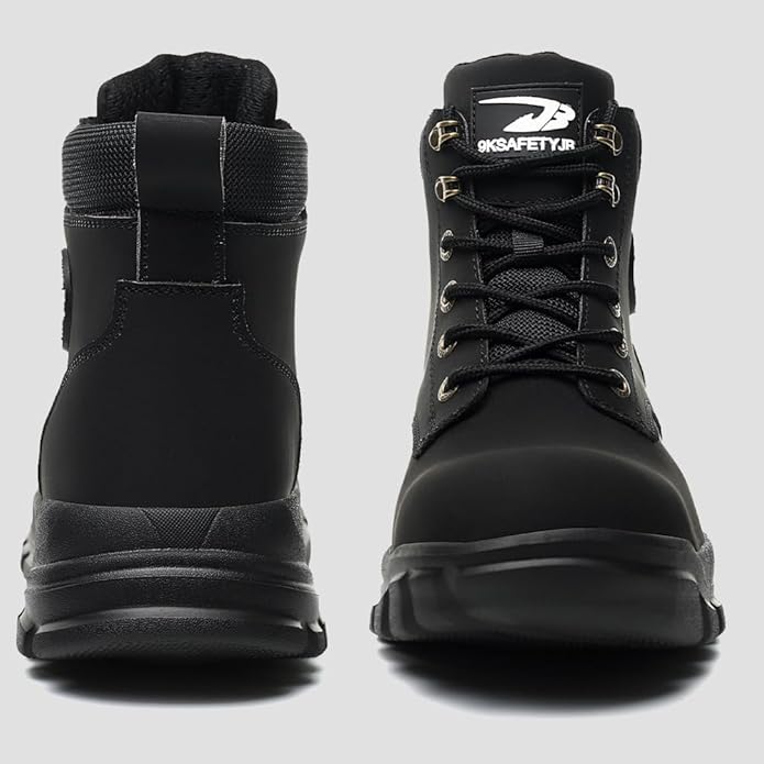 Steel Toe Boots for Women Wateproof Safety Shoes Men Lightweight Composite Toe Boots Leather Construction Steel work Shoes