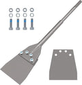 SDS Max Floor Scraper, TOOVEM 6 Inch Floor Scraper SDS Chisel Bits with Replacement Balde, SDS Max Chisel Long Handle Heavy Duty Thinset Removal Tile Adhesive Removal Tool for Rotary Hammer Drills
