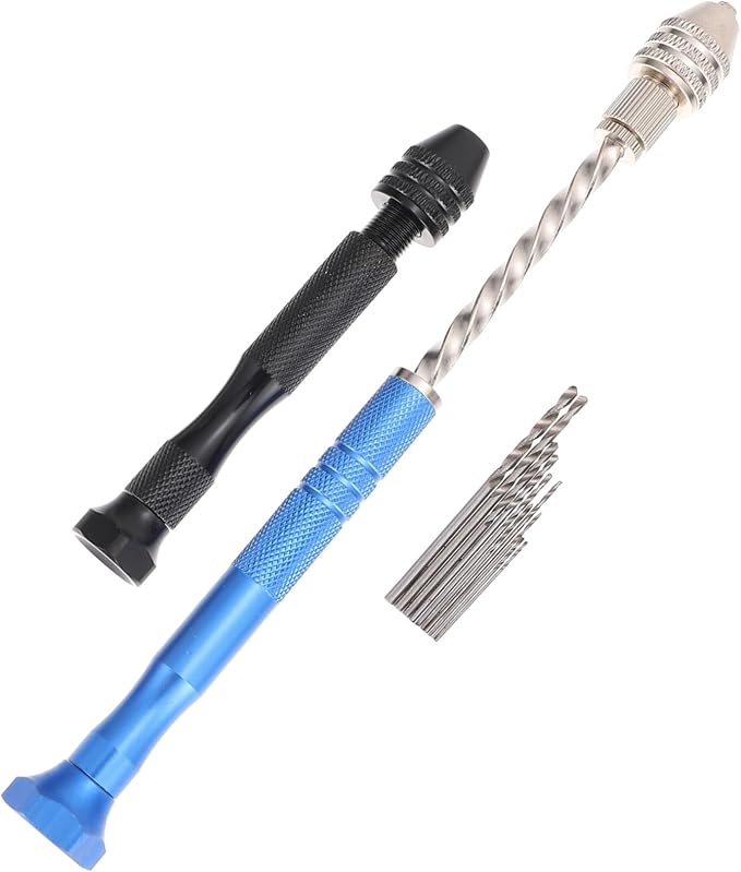 HOMSFOU 1set Hand Drills Precision Jewelry Drill Bits Tools for Crafts for Jewelry Making and Detailed Work