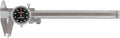CME Dial Calipers, 0 to 6" Measurement Range, 0.001" Measurement Increment, ±0.002" Accuracy, Black Dial Face Color