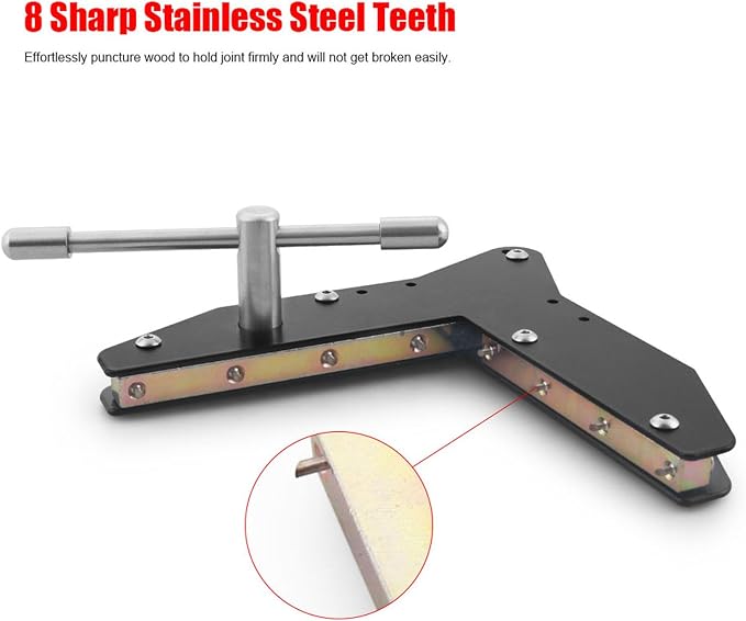 Miter Clamps Aluminum Alloy Compatible with Woodworking/Corner Clamps Fit for Making Window Casing, Door Casing, Picture Frames, Cabinet Trim (1pcs)