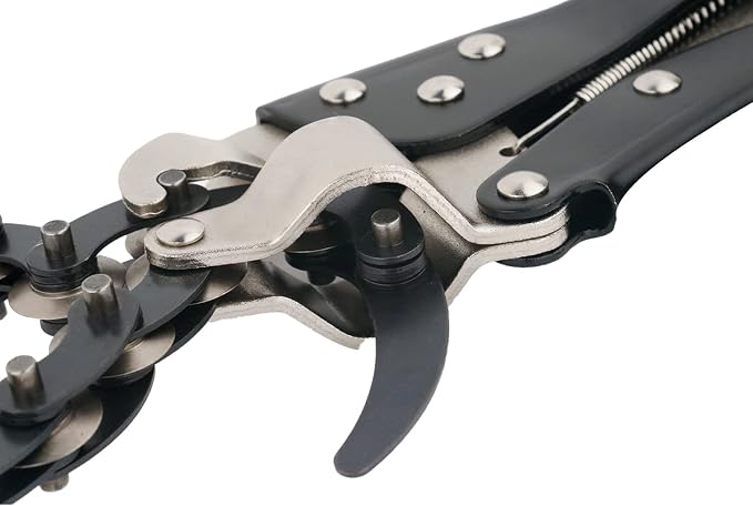 MacWork Tailpipe Cutter，Exhaust Tube Chain Cutter，Features Pipe Cutter Chain/Cutting Wheels，Black