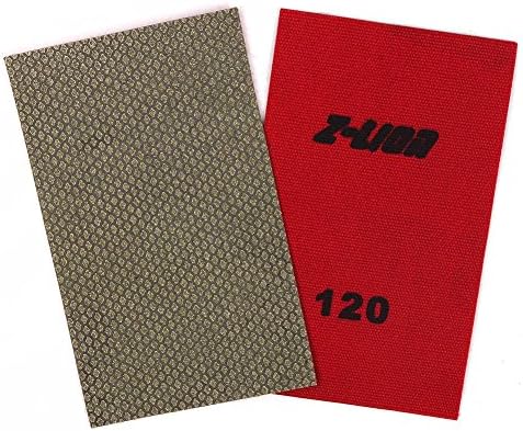Z-Lion Diamond Abrasive Paper Sheets 120 Grit Diamond Sandpaper for Grinding Stone Glass Ceramic