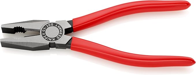 KNIPEX Combination Pliers with Plastic Coating 200 mm, 03 01 200 EAN