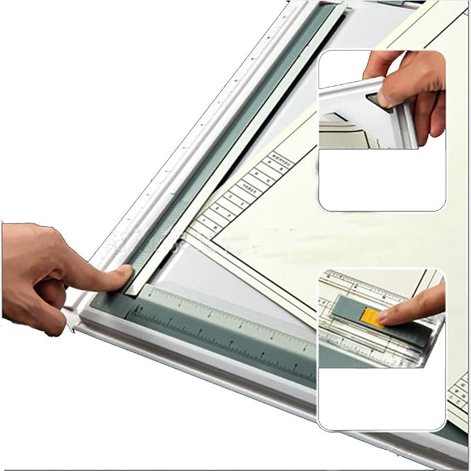 SALEMAR Inch Scale A3 Drafting Table Drawing Board Graphic Architectural Sketch Tool Set