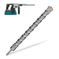 5/8 Inch x 24 Inch SDS Plus Rotary Hammer Drill Bit, Cross Tip Double Threaded Carbide Tipped for Concrete, Brick, and Stone (5/8" x 22" x 24")