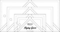Bloc Loc Flying Geese Quilting Ruler Set #1 Contains 1-1/2” x 3”, 2” x 4”, 3” x 6”, 4” x 8” Finished Size for Quilters