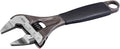 Bahco BAH9031RTUS Ergo Big-Mouth Adjustable Wrench Thin Jaw Wide Mouth with Rubber Handle - 8 Inch - Black Phosphate Finish