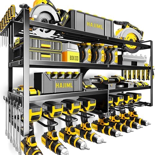 Power Tool Organizer Wall Mount,4 Layers Heavy Duty