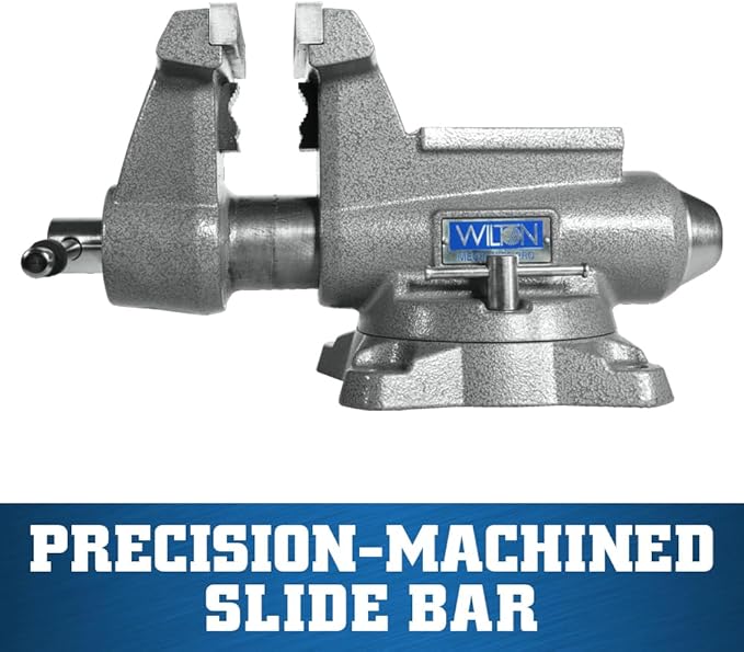 Wilton Mechanics Pro Bench Vise, 6-1/2" Jaw Width, 6" Jaw Opening, 4-3/8" Throat (Model 865M)