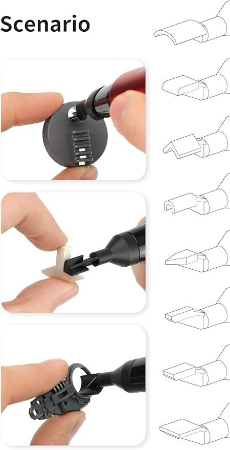 Reciprocating Sander,USB Quick Charging Sanding Pen With 8pcs Sanding Head,Self-Adhesive Sandpaper Pre-cut mesh 134pcs (ESA)