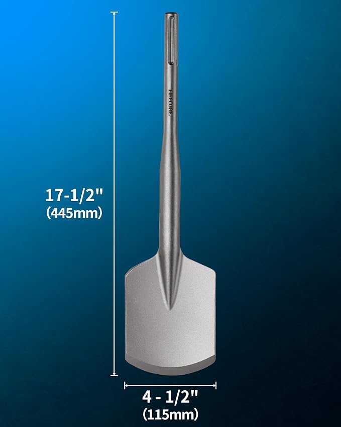SDS Max Clay Spade, Firecore 4-1/2 In. x 17 In. Steel Drill Shovel Bit for SDS Max Rotary Hammer Electric Jackhammer, for Digging in Gardening, Backyard Landscaping on Clay Gravel Soil Adobe Sandstone