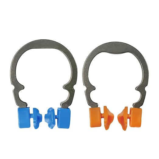 Dental Matrices Clamp Ring, R2 Nickel Titanium Elastic Clamping Ring Separator Ring, Sectional Contoured Matrix Clips Autoclavable Dentistry Tools (Mix R2 2PCS)