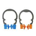 Dental Matrices Clamp Ring, R2 Nickel Titanium Elastic Clamping Ring Separator Ring, Sectional Contoured Matrix Clips Autoclavable Dentistry Tools (Mix R2 2PCS)