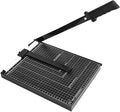 12" Guillotine Paper Cutter - 10 Sheet Capacity for Cardstock, Photos & Crafts | Heavy Duty Steel Base with Safety Guard | Ideal for Office, School or Home Use