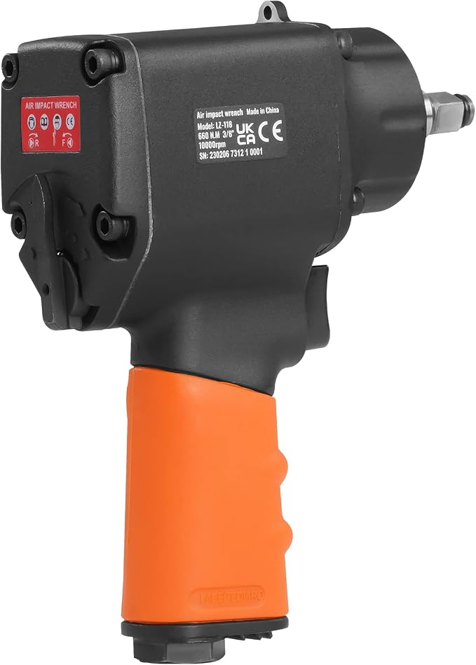 VEVOR Air Impact Wrench, 3/8-Inch Drive Air Impact Gun, Up to 690ft-lbs Nut-busting Torque, Lightweight Pneumatic Impact Wrench for Auto Repairs and Maintenance