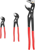 MAXPOWER 3-Piece Water Pump Pliers Set – 7" 10" 16" Tongue and Groove Pliers with Push Button Quick Adjustment | Plumbing Tool for Homeowner Plumber HVAC Mechanic | Includes Carrying Bag