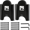 60mm Aluminum Aerobar Riser Kit, Clip On Aero Bars Armrest Handlebar Spacers for Road Bike Triathlon and Time Trial, Compatible with Profile Design 31.8mm Clamp, with M5 & M6 Mount Bolts