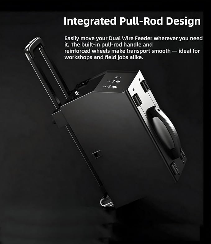 Dual Wire Feeder for X1 Pro – Compatible with X1 Pro, Up to 7mm Welds, Graphene Feed Tubes, Single/Dual Wire Switching, 120W High-Torque Motor