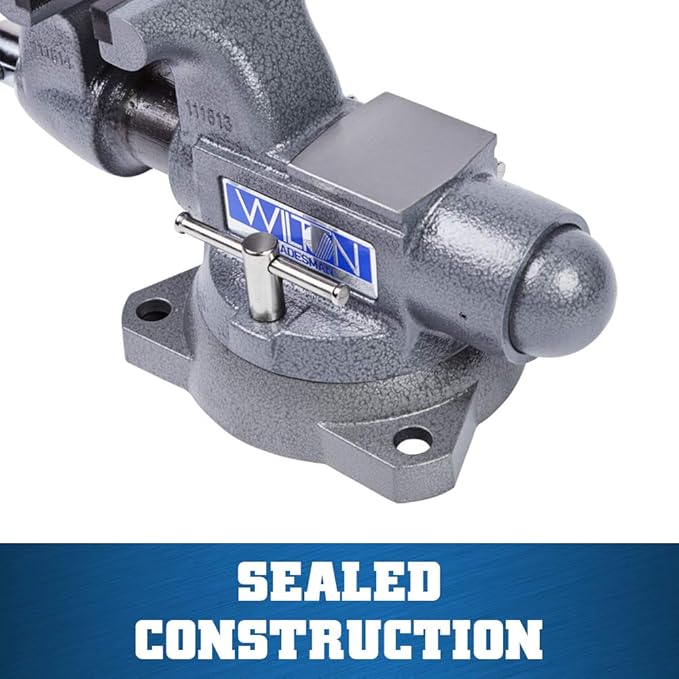 Wilton Tradesman Bench Vise, 5-1/2" Jaw Width, 5" Max Jaw Opening, 3-3/4" Throat (Model 1755)