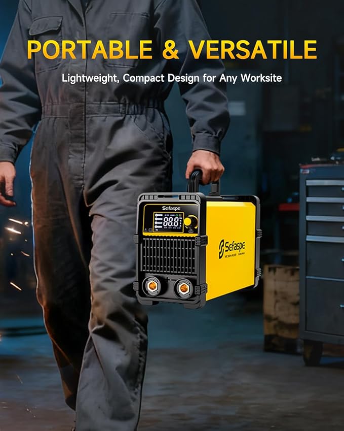 Stick Welder, 2026 Newest [Large LED Display] ARC 200Pro Welding Machine 110V/220V 200A with Synergic Control, IGBT Inverter Portable Welder Machine with Hot Start, Arc force and Anti-Stick