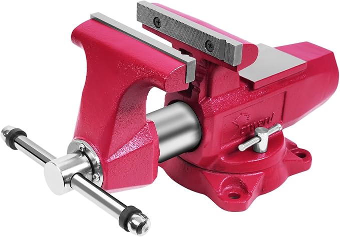 Forward 1760B 6 Inch Bench Vise Heavy Duty with Anvil and 360° Swivel Base