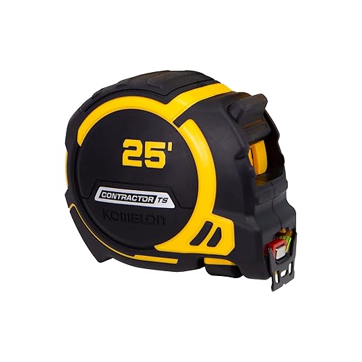 Komelon 79425 Contractor TS Magnetic Tape Measure 25' x 1.25"