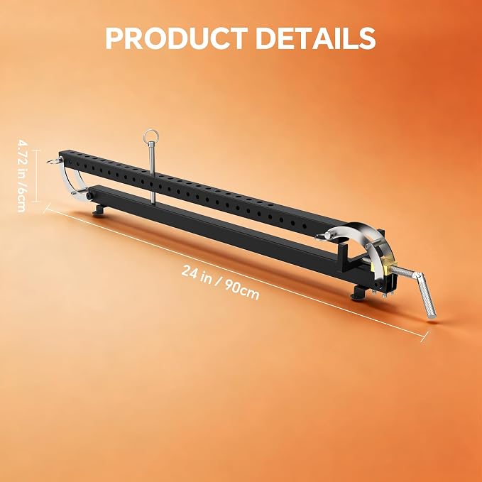 24 Inch Panel Clamps, 2 Pack Parallel Clamps, 4-Way Steel Pressure Clamps for Cabinet Doors, Tabletops, Woodworking and Cutting Boards