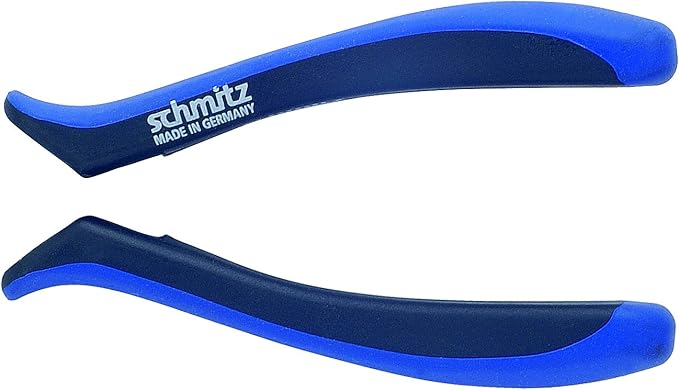 Needle Nose Pliers 8'' - schmitz 4911HS22 - straight, very long and strong, smooth jaws - ESD Dissipative - Hightech tool for professionals - Made in Germany - Solingen