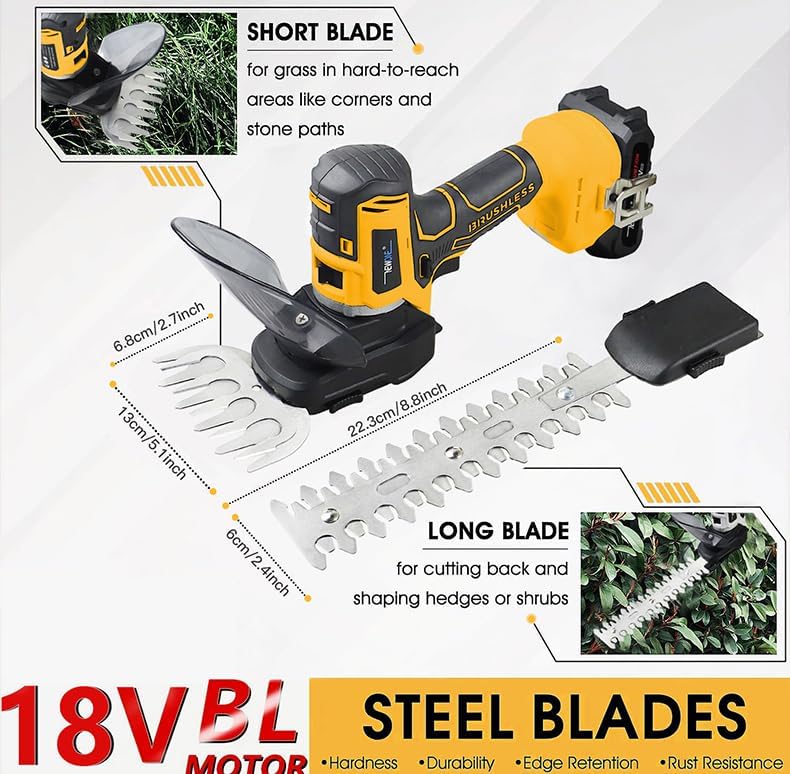 NEWONE 12-Tools Set Power Tool Combo Kits Compatible with De-Walt 20V Battery,Cordless Tool Set,2 Batteries and Charger