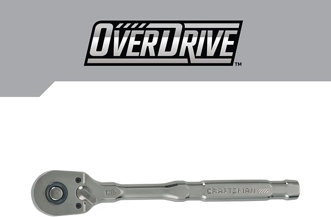 CRAFTSMAN OVERDRIVE 3/8" Drive 180T Pear Head Ratchet (CMMT82111)