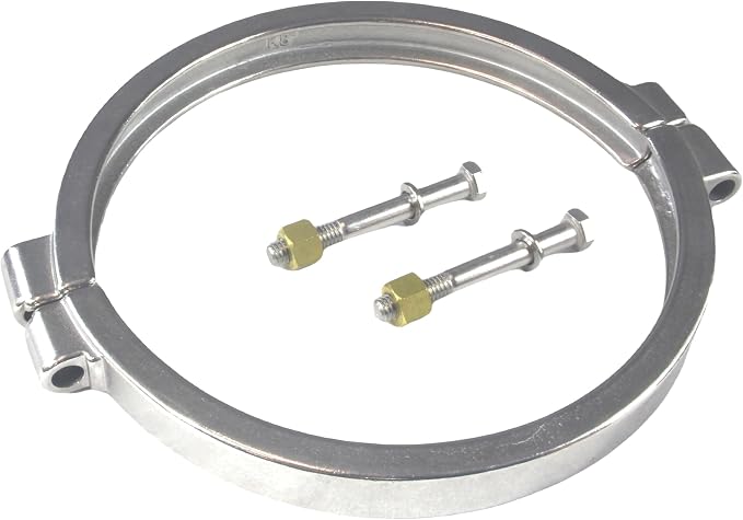 HFS(R) 10" High Pressure Tri Clover Sanitary Clamp for Tri Clamp Fitting Connection, Stainless Steel 304