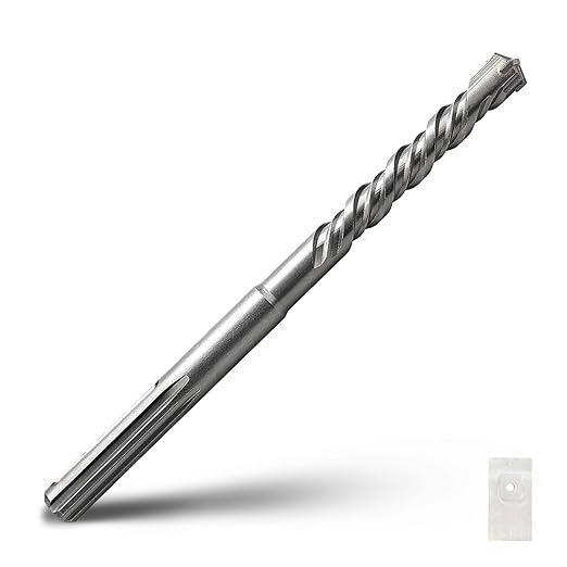 3/4 x 10 inch SDS Max Rotary Hammer Drill Bit, 19x260mm Carbide Tip Masonry Drill Bit,Concrete Drill Bit for Masonry, Brick, Stone, Concrete (Length :260mm / 10 inch, 19mm (3/4 in) Diameter)