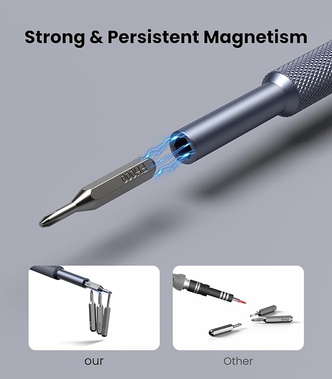 AXTH [Upgraded & Best] 38in1 Small Precision Screwdriver Set, [Military Grade Durability] Magnetic Mini Tool Kit for Core Tech Enthusiasts & DIYers | Repair Phone/Computer/Watch/Laptop/Macbook/More