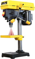 Woodskil 8 Inch Drill Press, 2.3 Amp 5-Speed Bench Drill Press with Laser Guide and Cast Iron Worktable, Bench Top Drilling Machine