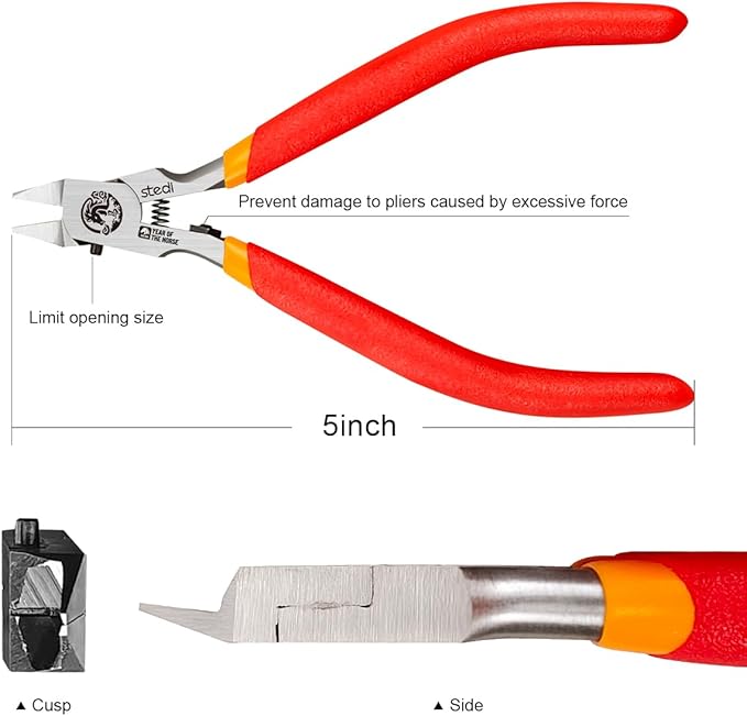 stedi Ultimate Model Nippers 5-Inch,Ultra-thin Single-edge with Protective Case, Sprue Cutter for Gundam Repairing Plastic Model and Fixing, for Gunpla Model, 2026