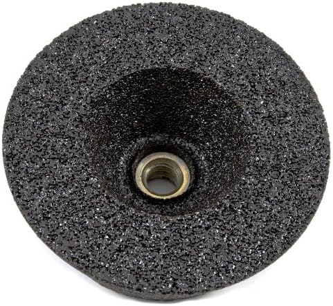 Forney 72375 Grinding Cup Wheel, Type 11 Flared Metal with 5/8-Inch-11 Threaded Arbor, A16Q, 5-Inch-by-2-Inch