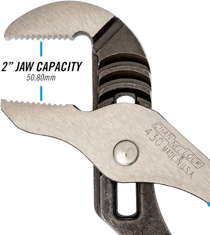 Channellock CHL430 10-Inch Straight Jaw Tongue and Groove Plier