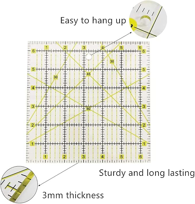 39 Pcs Rotary Cutter Set - Quilting Kit incl. 45mm Fabric Cutter, 5 Extra Rotary Blades, A4 Cutting Mat, Craft Knife Set, Quilting Ruler and Sewing Clips, Ideal for Crafting, Sewing, Patchworking