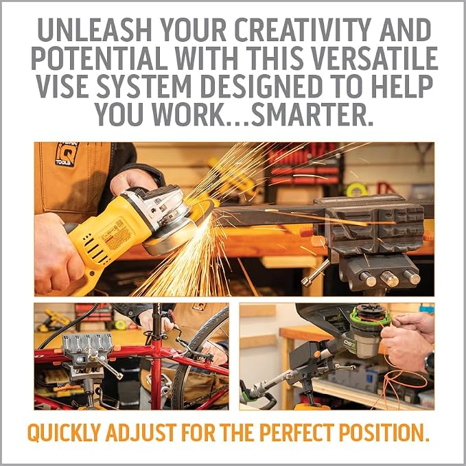 IQ Vise 360° Articulating Bench Vice, Multi-Angle Ball & Socket Lock